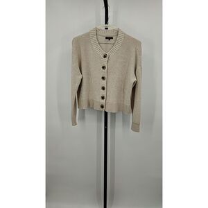 Quince Cream Button-Up Sweater
